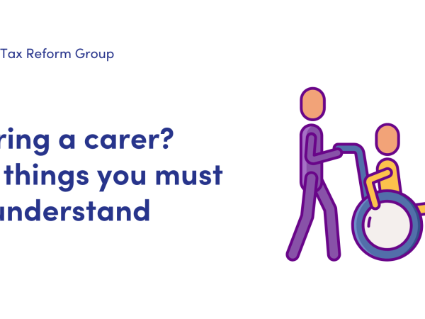 NEWS: hiring a carer? - 5 key things you must understand. image of a person in a wheelchair being pushed by their carer