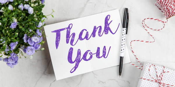 Thank you note Thank you note