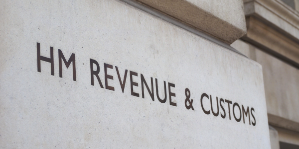 Outside of the HMRC building Outside of the HMRC building