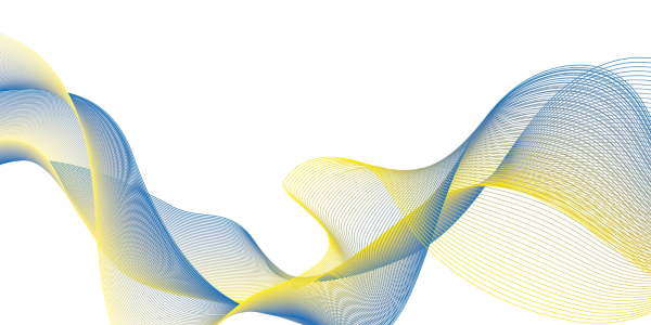 Colours of the Ukrainian flag entwined in a ribbon pattern. Colours of the Ukrainian flag entwined in a ribbon pattern.