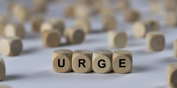 wooden letter blocks that spell out the word 'URGE' wooden letter blocks that spell out the word 'URGE'