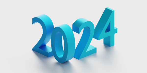 '2024' in blue against a stone coloured background '2024' in blue against a stone coloured background