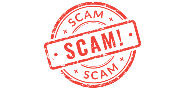 red ink stamp of the word SCAM! red ink stamp of the word SCAM!