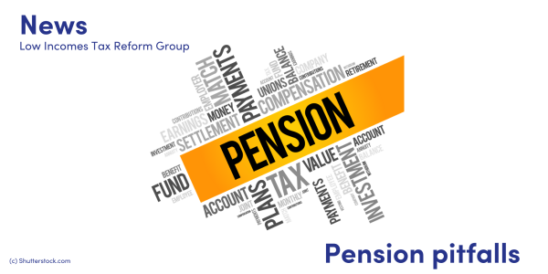 Illustration of a word cloud about the subject of pensions