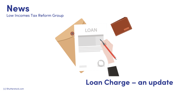 Illustration of a loan document with a hand holding a pen signing it