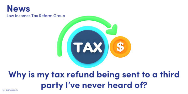 coloured image of a tax refund 