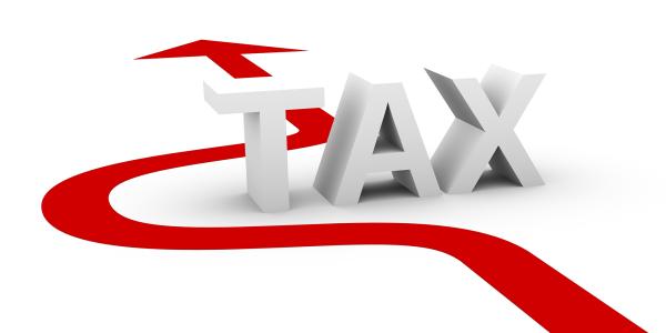 Image of an arrow avoiding the word tax