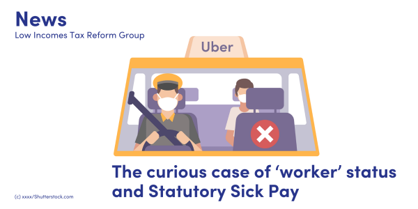 Illustration of a taxi driver wearing a face mask and a passenger