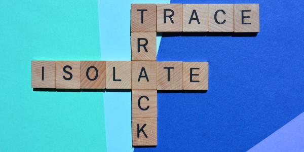 Image of letters spelling trace track and isolate