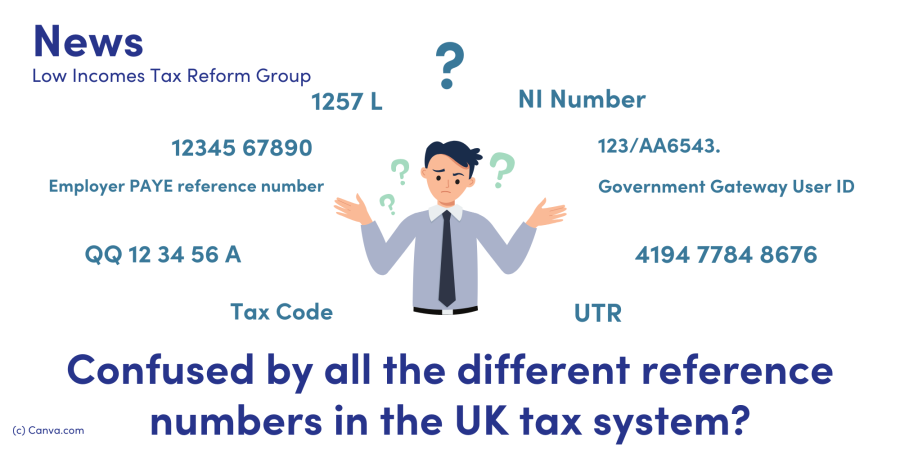 Confused by all the different reference numbers in the UK tax system ...